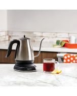  Cuisinart GK-1 Digital Goose Neck Kettle, Precision Gooseneck  Spout Designed for Precise Pour Control that Holds 1-Liter, 1200-Watt  Allows for Quick Heat Up, Stainless Steel,Black: Home & Kitchen