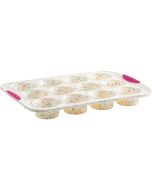 Trudeau White Confetti 12-Count Muffin Pan