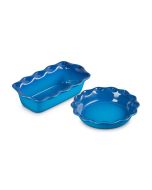 Le Creuset Heritage 2-Piece Fluted Pie Dish & Fluted Loaf Pan Set | Marseille