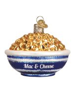 image shows Old World Christmas Ornament | Bowl of Mac & Cheese  against a blank, white background
