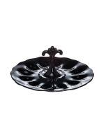 Mosser Glass Anna Egg Plate | Black