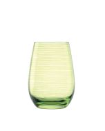 Stolzle 15.75oz Twister Glass Tumblers - Set of 6 | Green