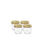 Bormioli Rocco 6.75 oz Quattro Stagioni Wide Mouth Jar | Set of 4