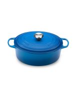 Le Creuset 2.75 Qt. Oval Signature Dutch Oven with Stainless Steel Knob | Marseille Blue