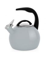 Chantal 2 Qt. Enamel-on-Steel Anniversary Collection Teakettle in Fog Grey