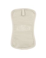 image shows All-Clad Silicone Pot Holder | Almond against a blank, white background