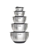Viking 10-Piece Stainless Steel Mixing Bowl Set with Lids