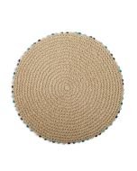 Fiesta® 15" Round Placemat | Cabo Bead Blue
