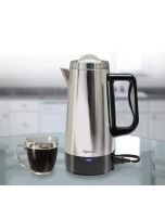 Capresso 12-Cup Stainless Steel Coffee Perk with Glass Lid | Electric