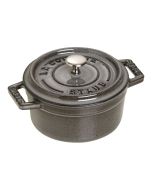 Staub .275 Qt. Mini Round Dutch Oven Graphite Grey 