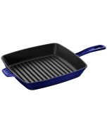 Staub 12" Square Grill Pan | Dark Blue
