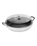 Staub 3.5 Qt. Braiser with Glass Lid | White