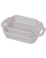 Staub 2pc Rectangular Baking Dish Set - White (40508-626)