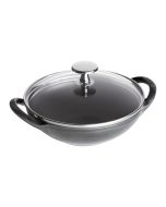  JOYCE CHEN Professional Series 14-Inch Cast Iron Wok with Maple  Handle: Home & Kitchen