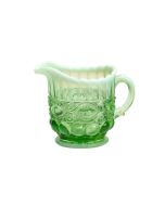 Mosser Glass Eye Winker Creamer in Green Opal