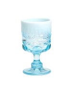Mosser Glass Eye Winker 10oz Goblet | Aqua Opal