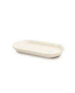 Fiesta® 12" Oblong Serving Platter | Linen against a clean white background slightly from above