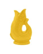 image shows Wade Ceramics Extra Large Gluggle Jug | Yellow against a blank, white background