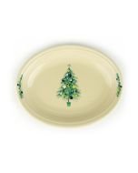 Fiesta® Medium 11.6" Oval Serving Platter | Blue Christmas Tree (Serveware)