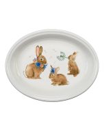 image shows Fiesta® 13.6" Large Oval Serving Platter | Breezy Floral Easter against a blank, white background