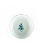 Fiesta® 14.25 oz. Cereal Bowl | Blue Christmas Tree on White