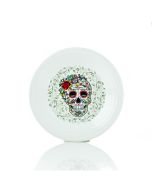 SKULL AND VINE - Sugar Luncheon Plate - 46541823