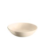  image shows Emile Henry Everyday 1 Qt. Pasta Bowl | Clay/Ivory against a blank, white background