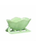Mosser Glass Holiday Collection Sleigh Figurine | Jadeite
