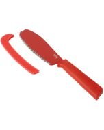 Kuhn Rikon COLORI+ Sandwich Knife (Red) with safety sheath