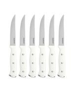 Rada Cutlery 4-Piece Utility Steak Knife Set – Stainless Steel Steak Knives  With Aluminum Handles