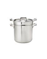 Browne Foodservice Thermalloy Stainless Steel 3-Piece Pasta Cooker Set 