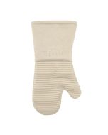 image shows All-Clad Silicone Oven Mitt | Almond against a blank, white background