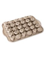 Nordic Ware Teglia Mini Pagnotte Procast - 6 Cavità - Alluminio Pressofuso Antiaderente - Manici In Corda - 22,6x29,7x4,6 Cm - Prodotto USA