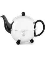 Bredemeijer 30oz Ceramic Teapot (Black & Stainless Steel)