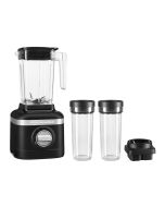  KitchenAid K150 3-Speed Blender + 2 Personal Jars | Black Matte