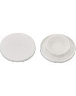 image shows Le Creuset Mill Caps (Set of 2) | White against a blank, white background