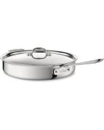 All-Clad D3 Stainless Steel 6-Quart Saute Pan with Lid