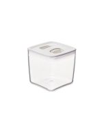 Click Clack 1.5-Quart Cube Pantry Canister | White