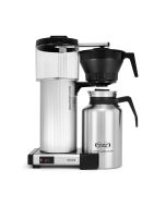 Moccamaster CDT Manual-Adjust Drip-Stop Coffee Maker (60 oz Thermal Carafe) | Brushed Silver