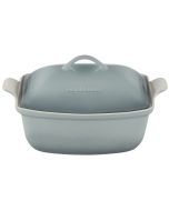 Le Creuset 4.5 Quart Heritage Deep Covered Rectangular Baker | Sea Salt