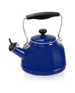 Chantal 1.7 Qt. Enamel-on-Steel Vintage Tea Kettle | Cobalt Blue