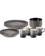 Le Creuset 16-Piece Dinnerware Set in Oyster Grey - PGWSV16-037F