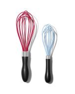 OXO Good Grips 2 Piece Silicone Spatula Set, red/seltzer