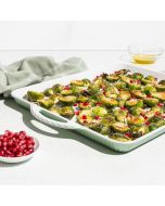Nordic Ware Cardamom™ 12"x15" Baking Sheet with Brussels Sprouts