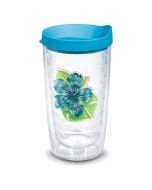 Tervis® 16oz Double-Walled Insulated Tumbler with Lid | Island Hibiscus - Teal