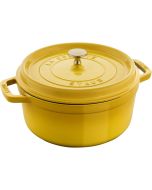 Staub Cast Iron 4 Qt. Round Dutch Oven | Citron