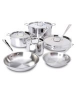 All-Clad D3 Stainless Steel Cookware Set & Casserole Pan | 10-Piece