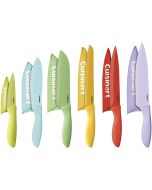 Cuisinart Advantage 12 Piece Ceramic Coated Color Knife Set with Blade Guards