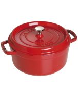 Staub Cast Iron 4 Qt. Round Dutch Oven | Cherry Red