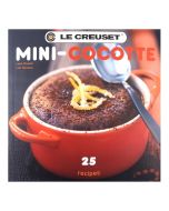  image shows Le Creuset Mini-Cocotte Cookbook against a blank, white background